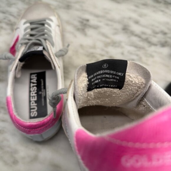 Golden Goose Super-Star limited LTD161/205 (pink star/heel tab) Size EU37/US7 - Picture 10 of 13